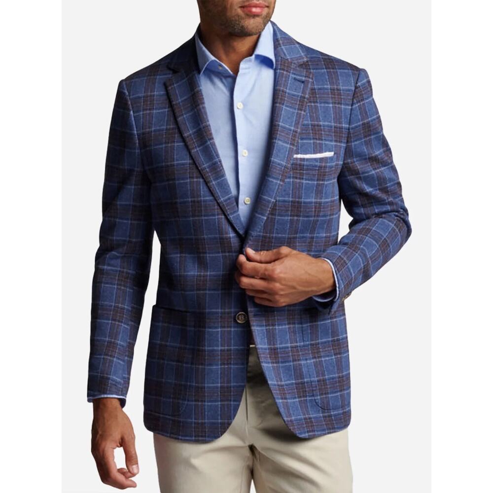 NWT Peter Millar Blazer Mens Crown Watson Soft Jacket Blue Sports Coat XL LONG
